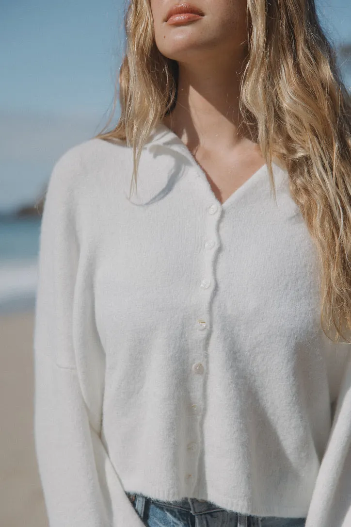 Firewood Sweater in White