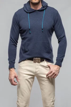 Florio II Cashmere Hoodie In Blue