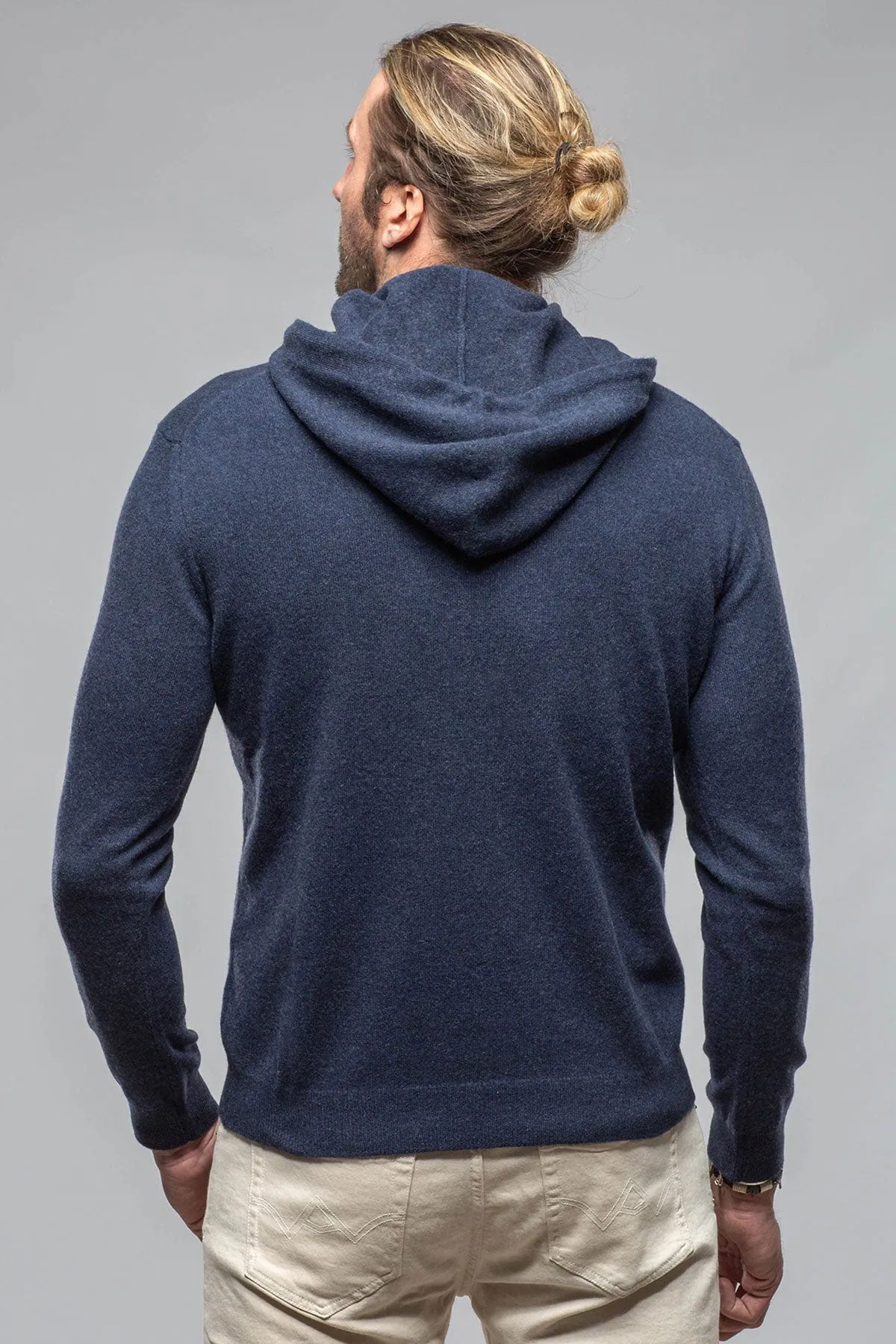 Florio II Cashmere Hoodie In Blue