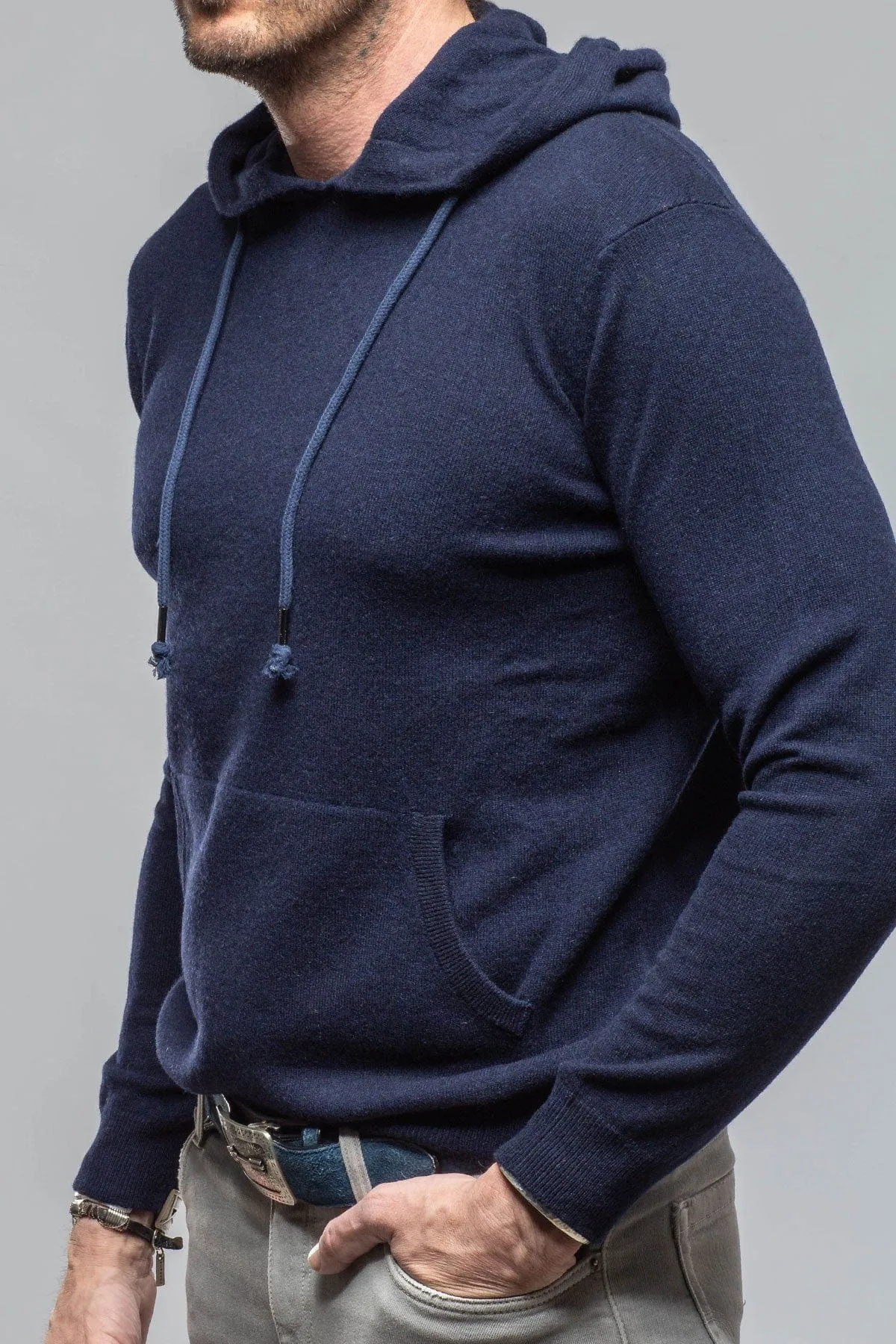 Florio II Cashmere Hoodie In Navy