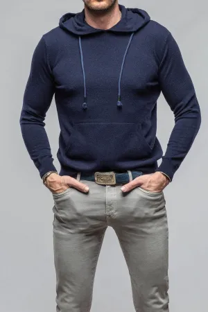Florio II Cashmere Hoodie In Navy