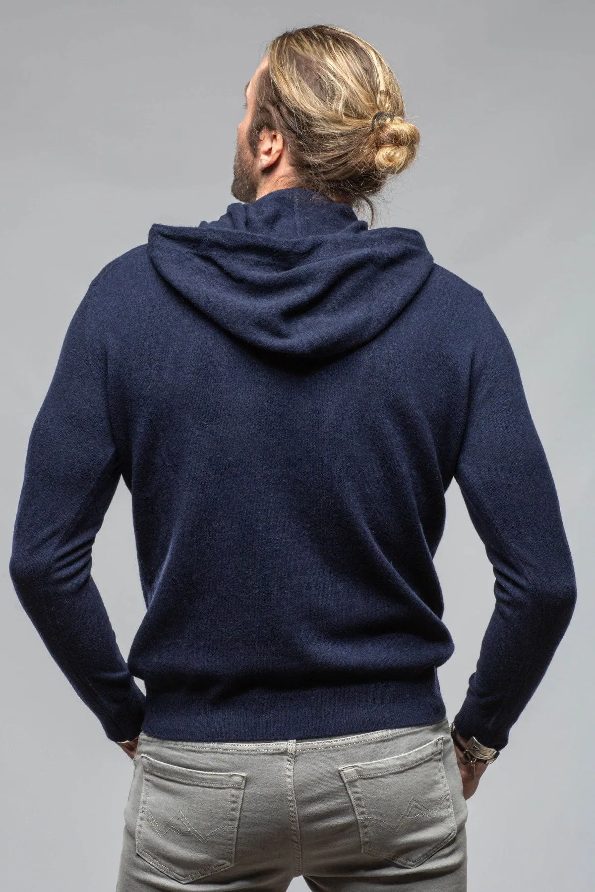 Florio II Cashmere Hoodie In Navy