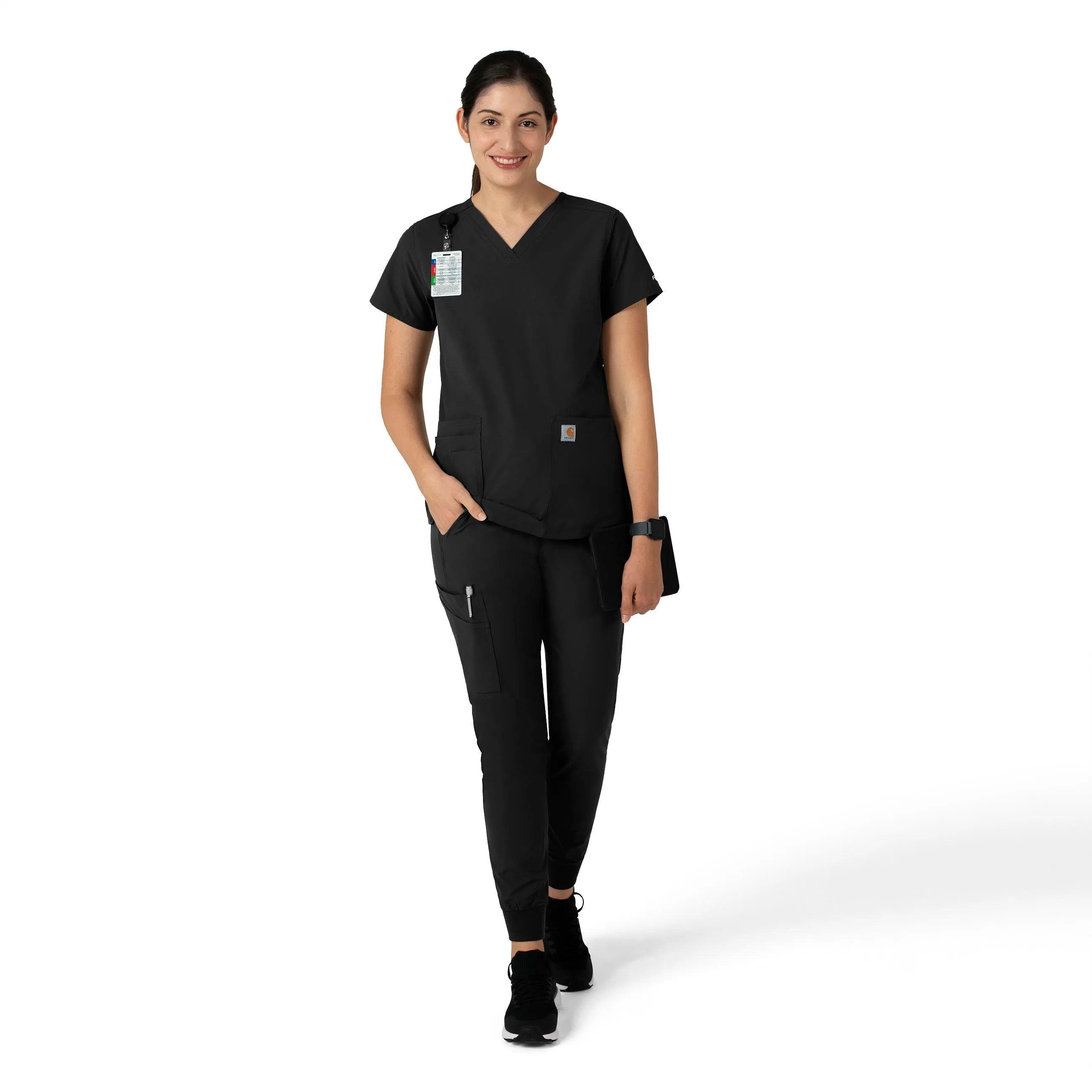 Force Essentials C51113 Jogger Scrub Pants Black