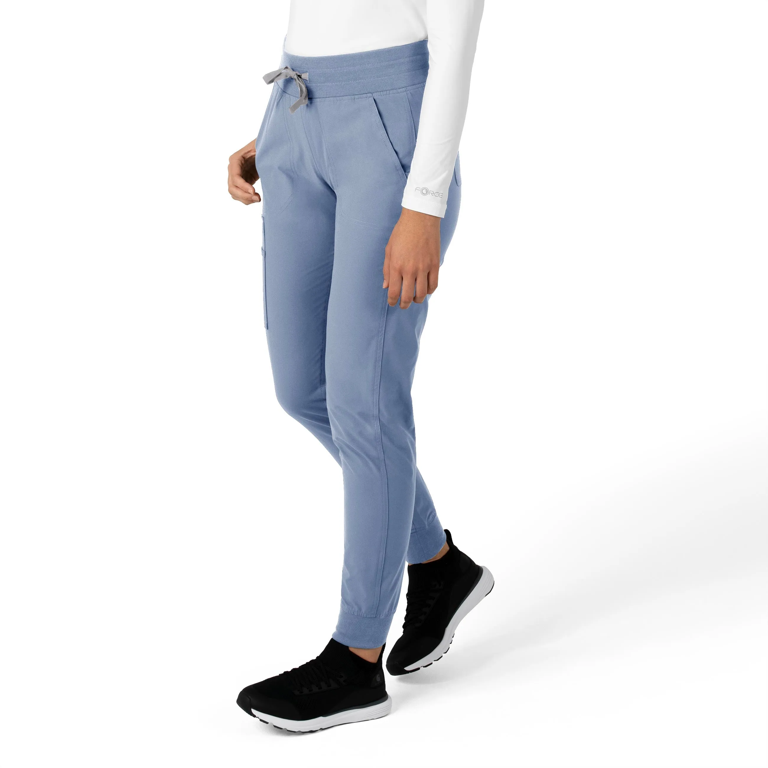 Force Essentials C51113 Jogger Scrub Pants Ceil Blue