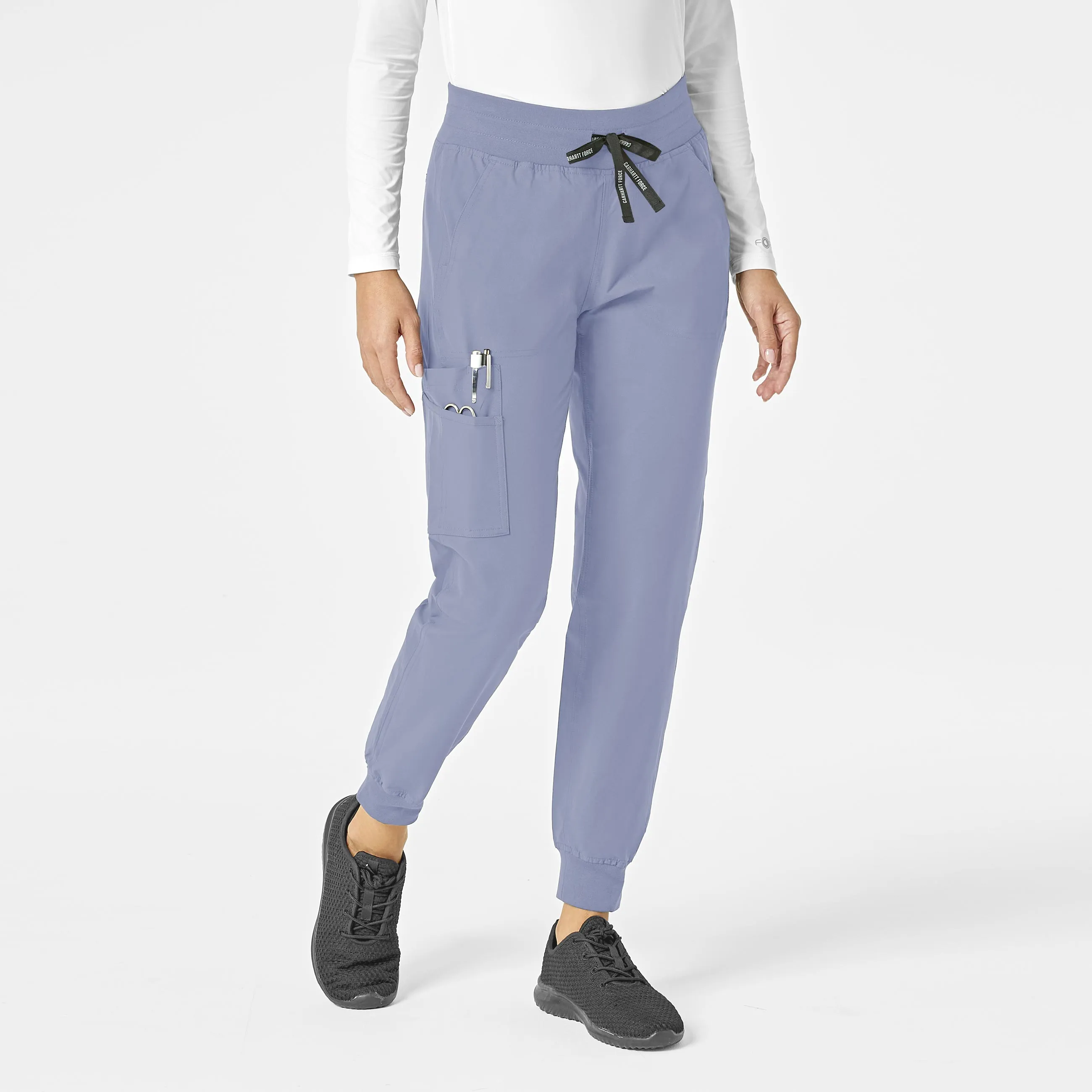 Force Essentials C51113 Jogger Scrub Pants Ceil Blue