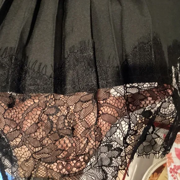 Fp bella black slip skirt Large EUC