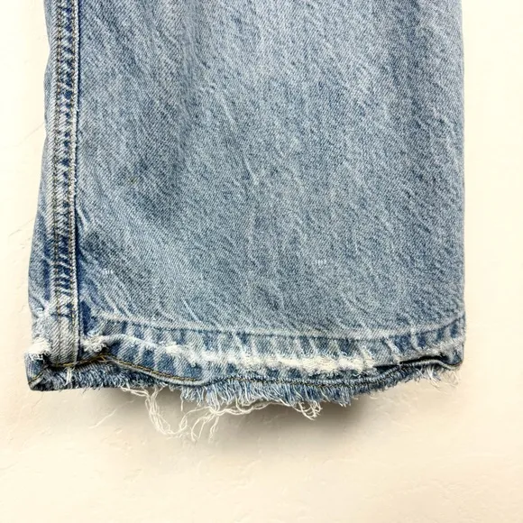 FP We The Free Lyocell Distressed Flare Jeans Light Wash Size 29 Boho High Rise