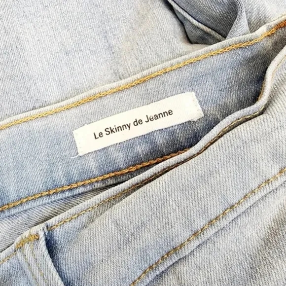 Frame Denim Le Skinny de Jeanne Distressed Jeans Pants