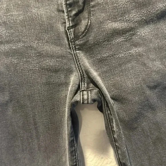 Frame Le Crop Mini Boot Fray Hem Faded Black Fox Park Jeans Size 28