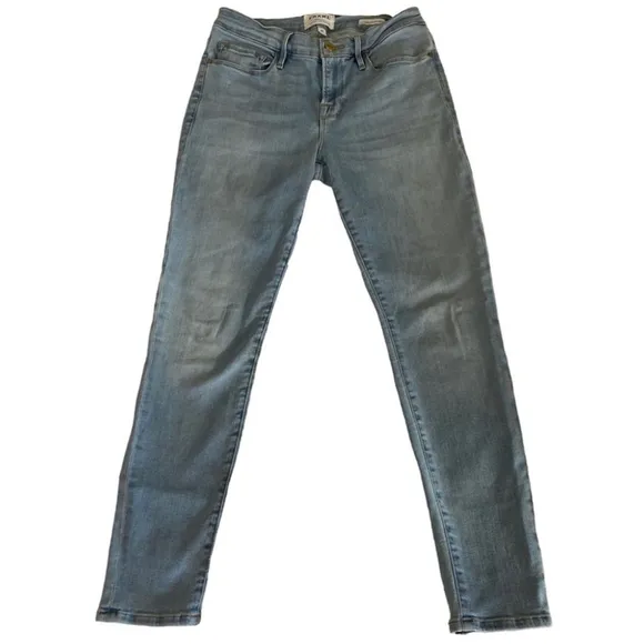 FRAME Le Skinny Jeanne Crop Jeans Sz 27