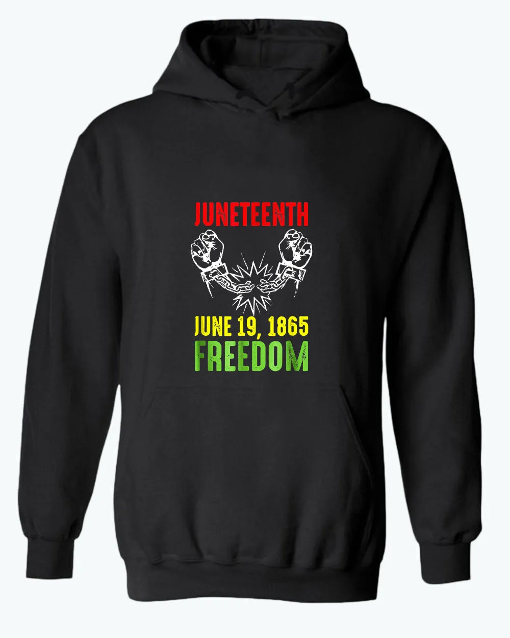 Freedom hoodies broken chain june 19 1865 hoodie