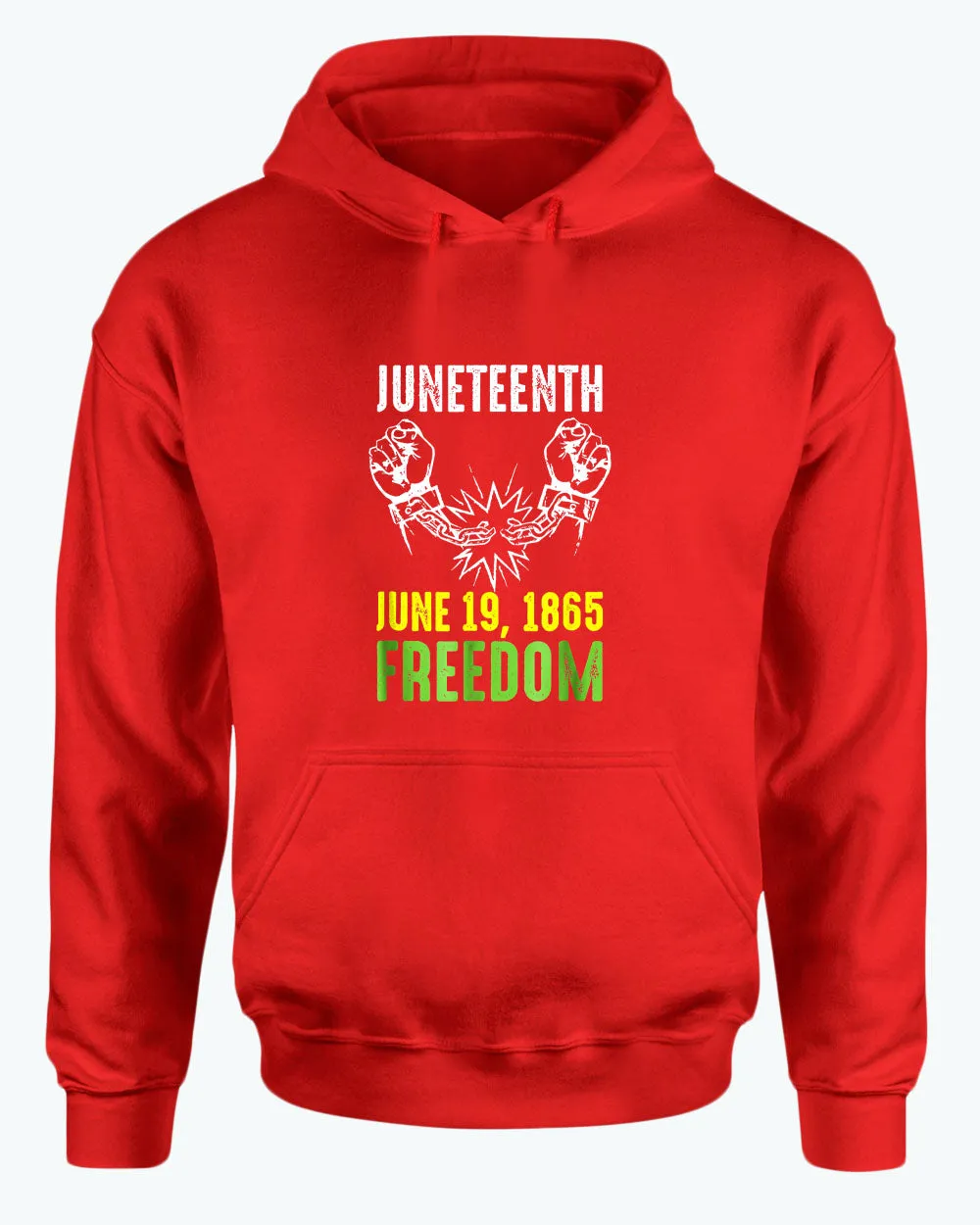 Freedom hoodies broken chain june 19 1865 hoodie