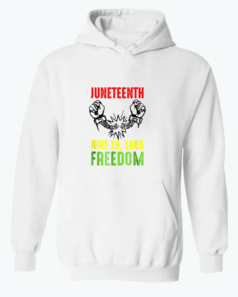 Freedom hoodies broken chain june 19 1865 hoodie