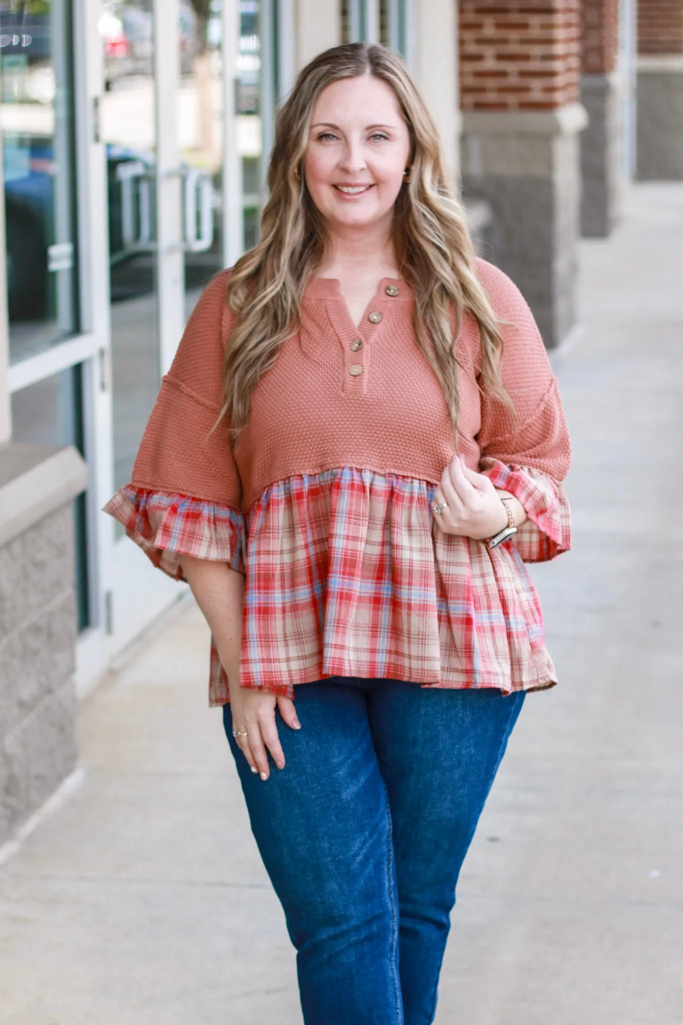 Friends of Fall Peplum Top