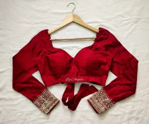 Full sleeve embroidered blouse