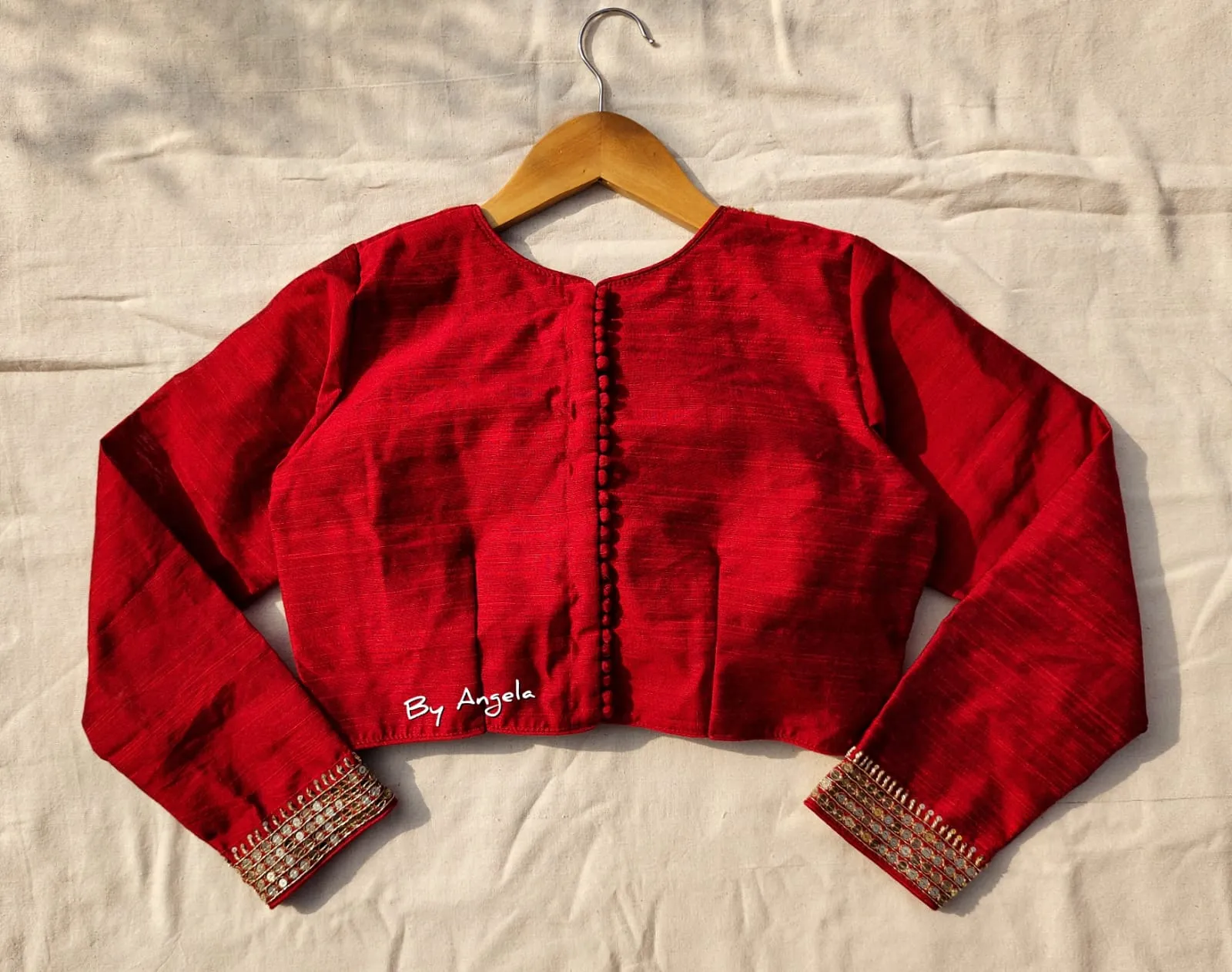 Full sleeve embroidered blouse