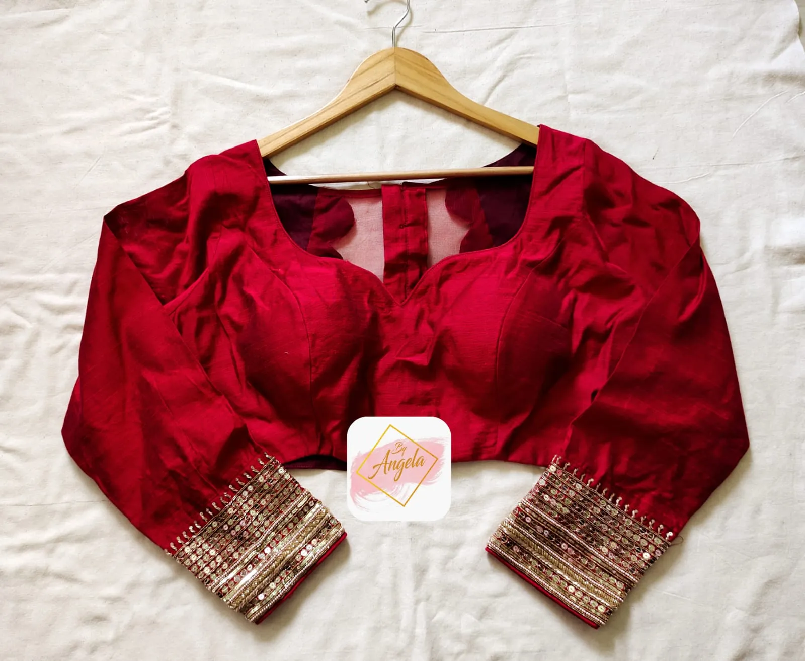 Full sleeve embroidered blouse