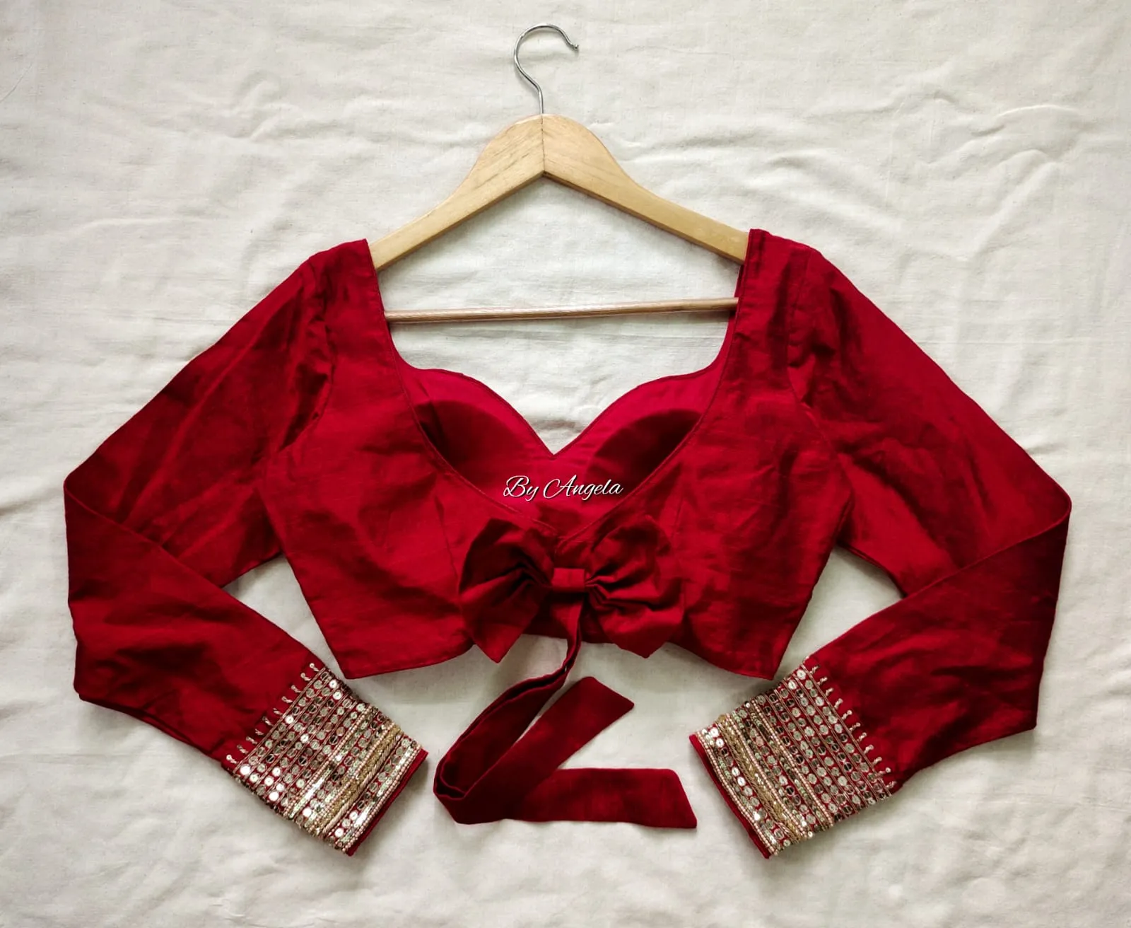 Full sleeve embroidered blouse