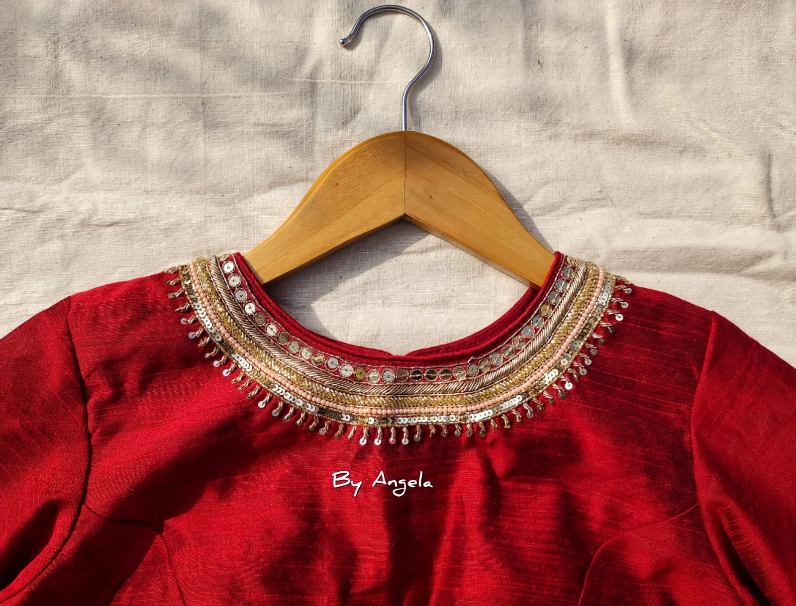Full sleeve embroidered blouse