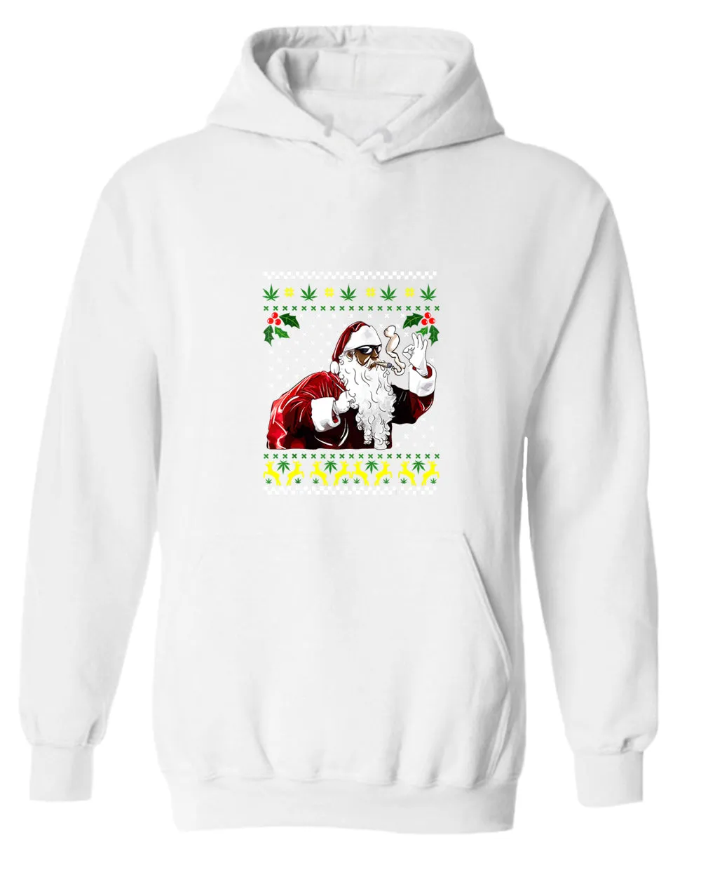 Funny smoker santa hoodie