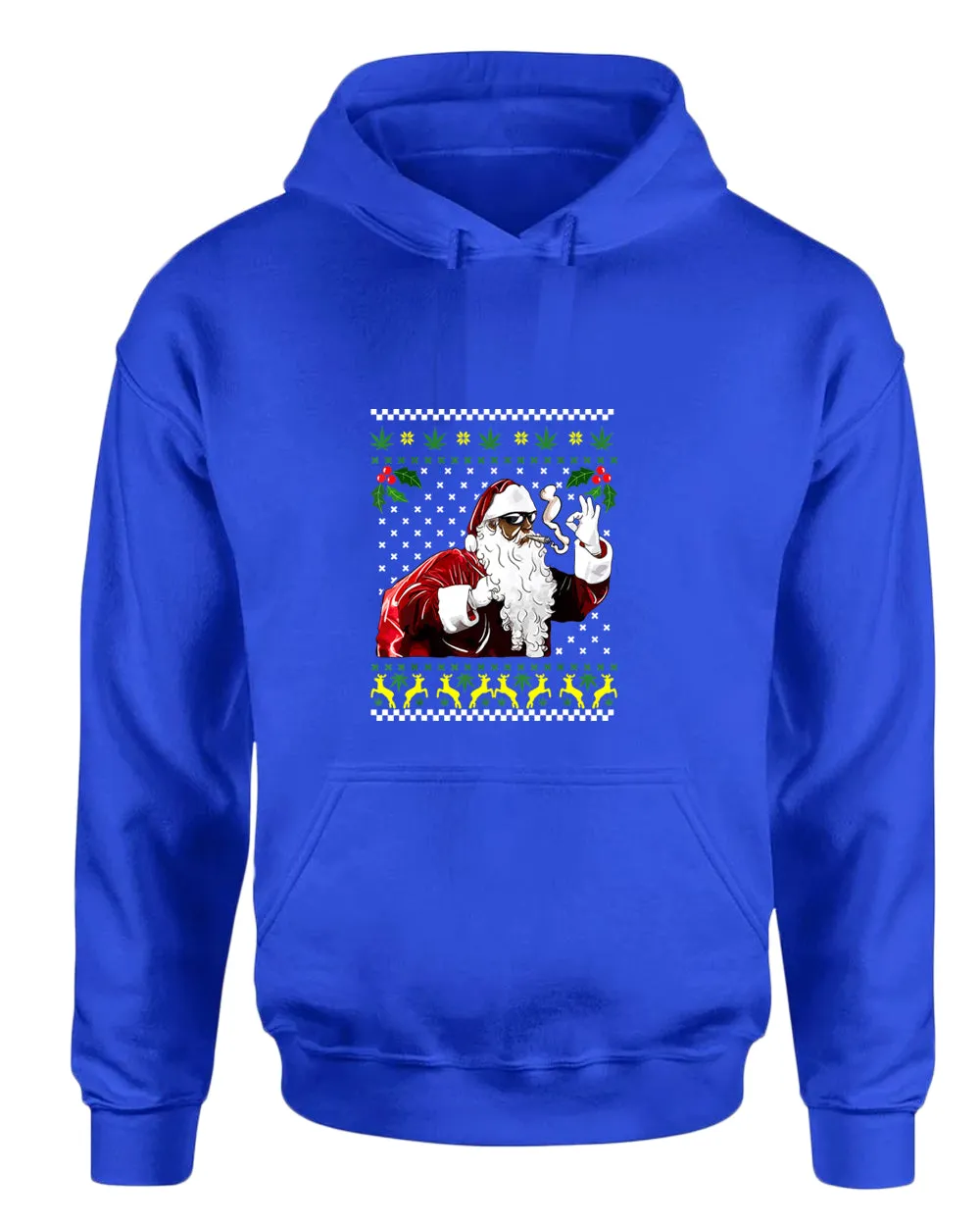 Funny smoker santa hoodie
