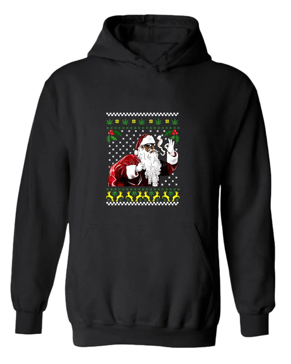 Funny smoker santa hoodie