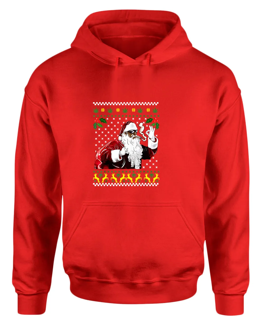 Funny smoker santa hoodie