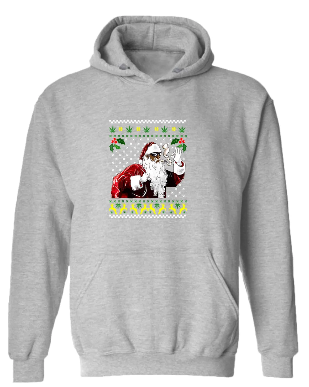 Funny smoker santa hoodie