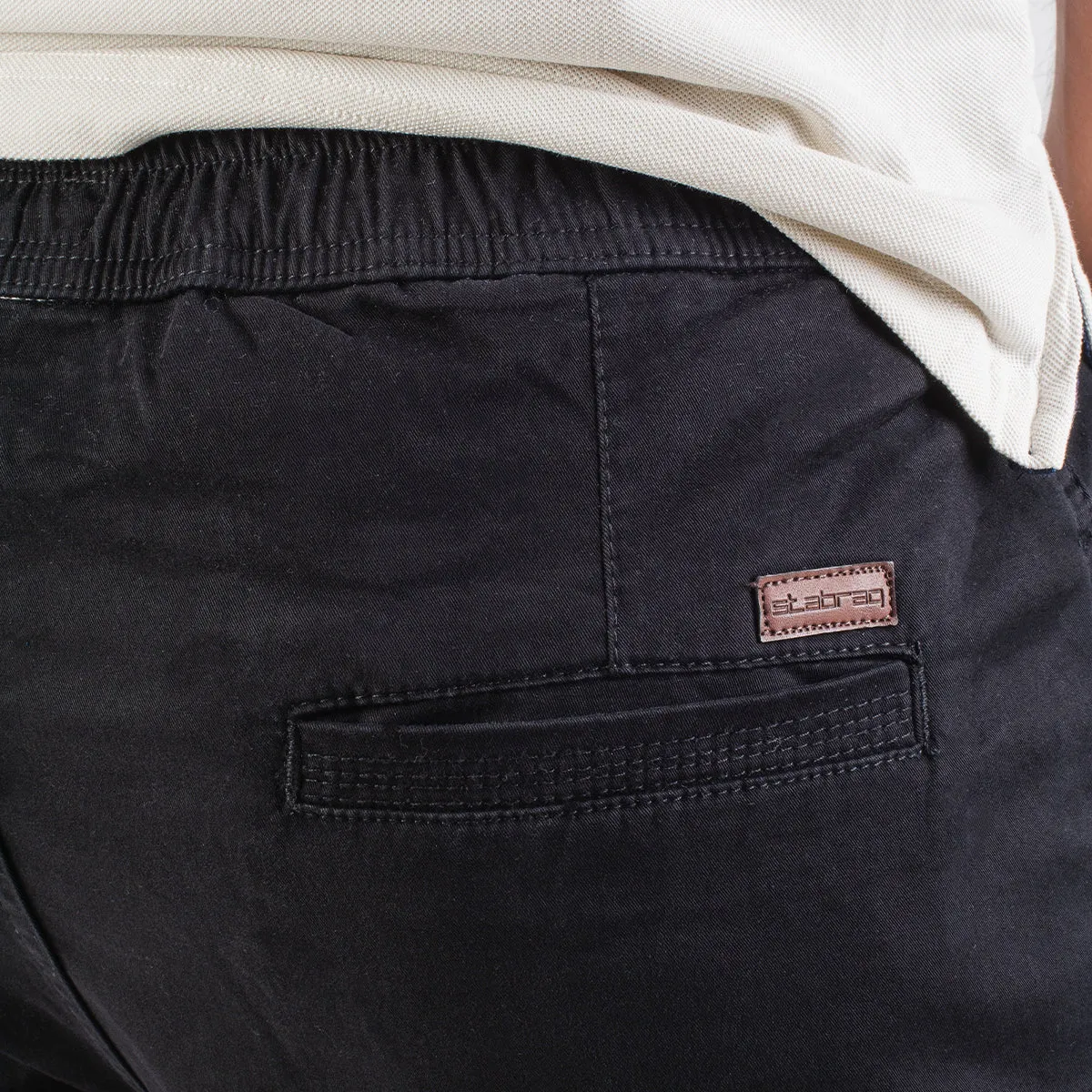 Gabardine Jogger . Black