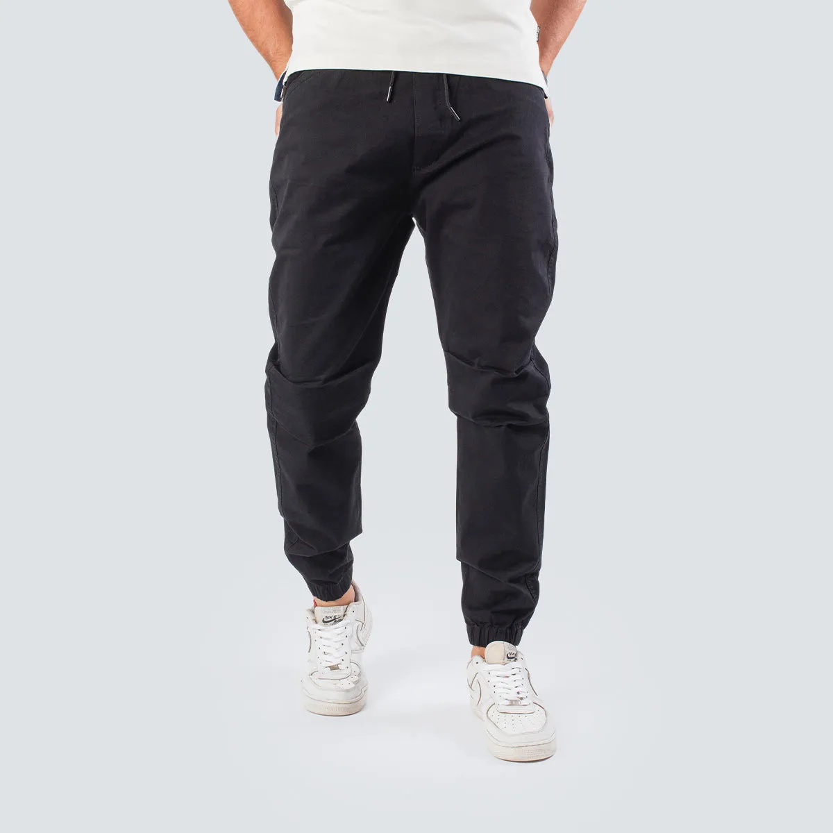 Gabardine Jogger . Black