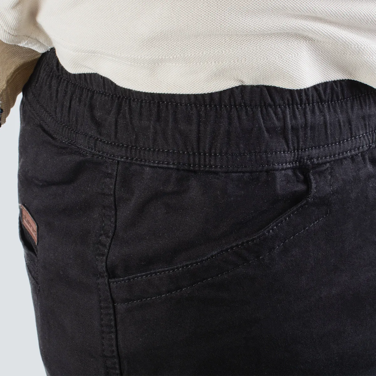 Gabardine Jogger . Black