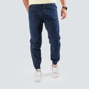 Gabardine Jogger . Navy