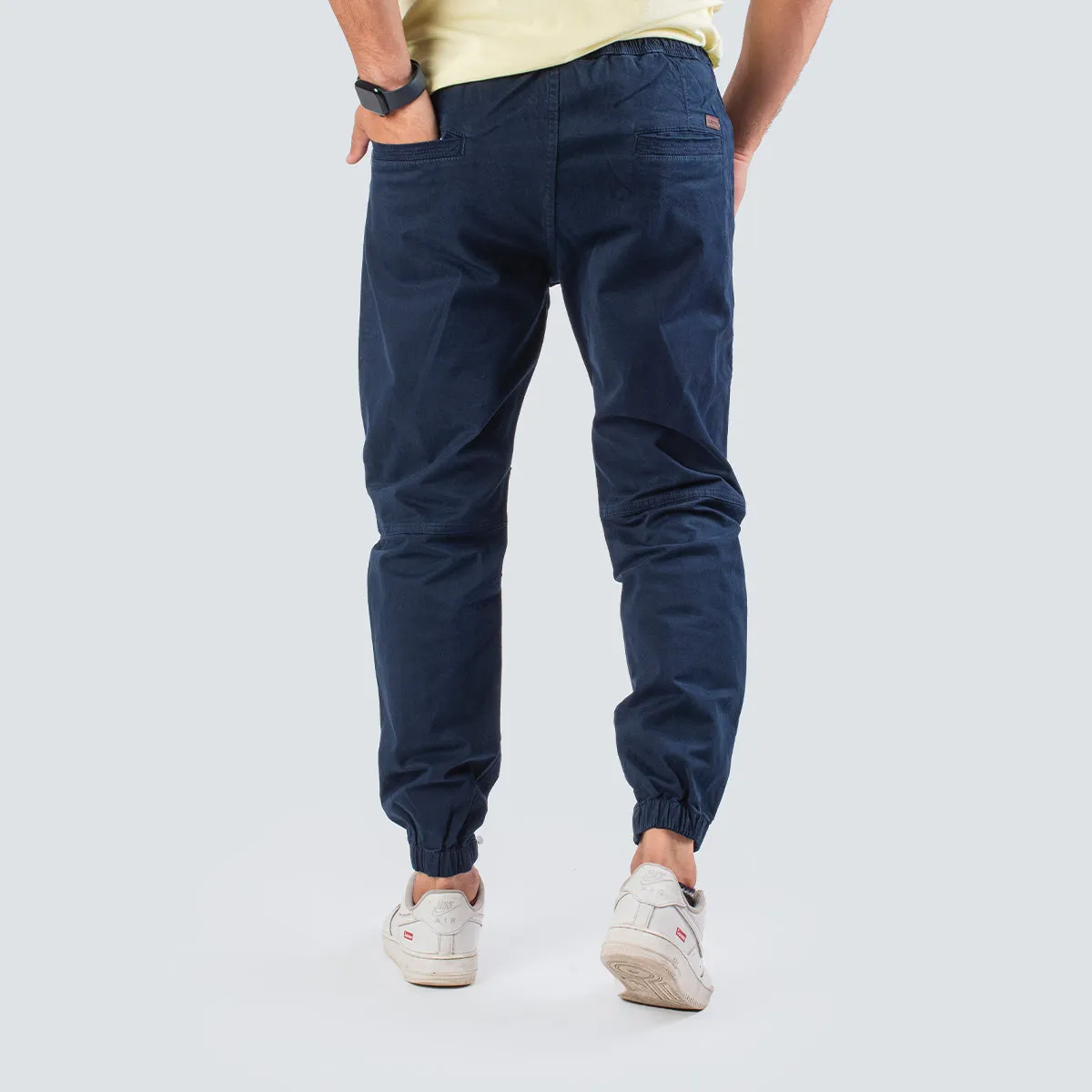 Gabardine Jogger . Navy