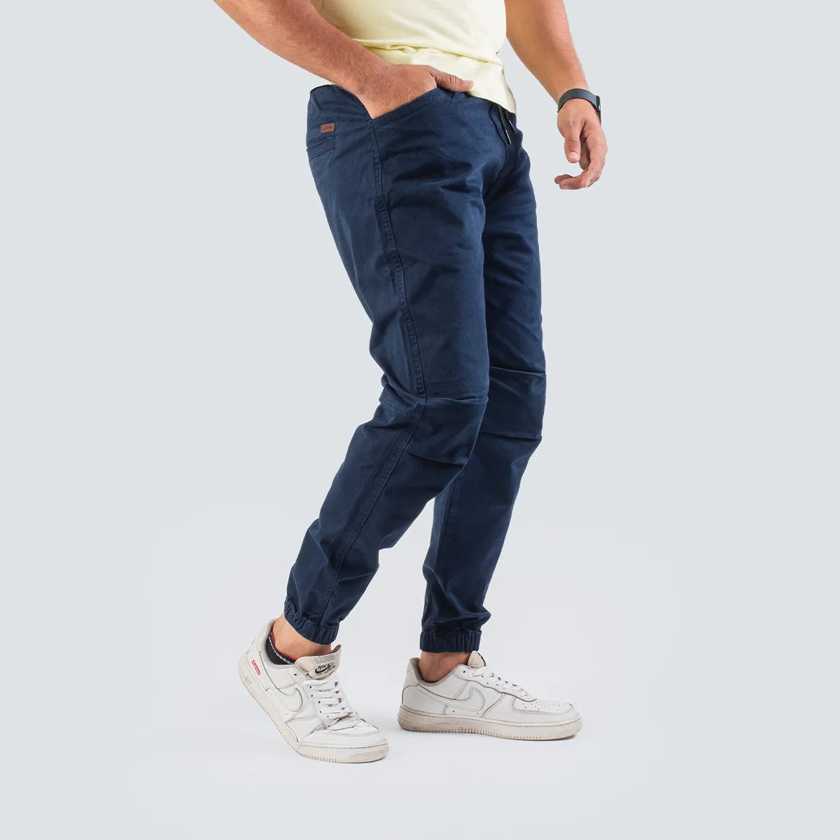 Gabardine Jogger . Navy