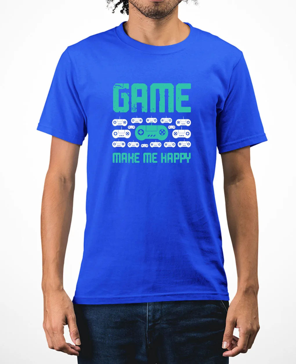 Game make me happy video game tees funny geek t-shirt