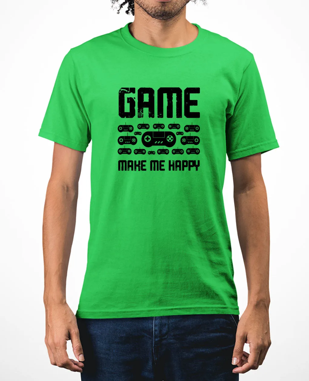 Game make me happy video game tees funny geek t-shirt