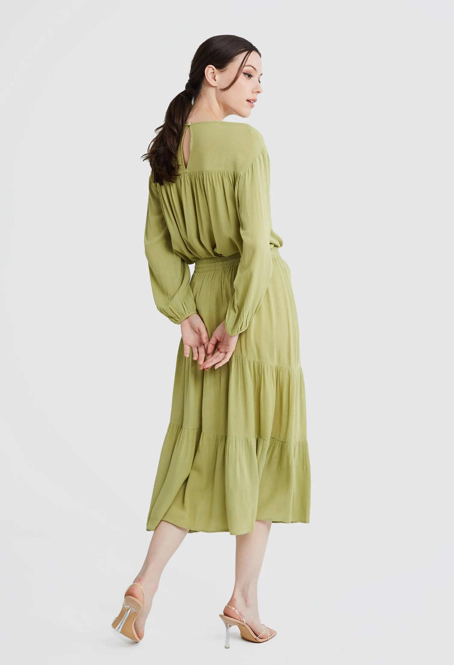 Gathered Layered Gypsy Skirt