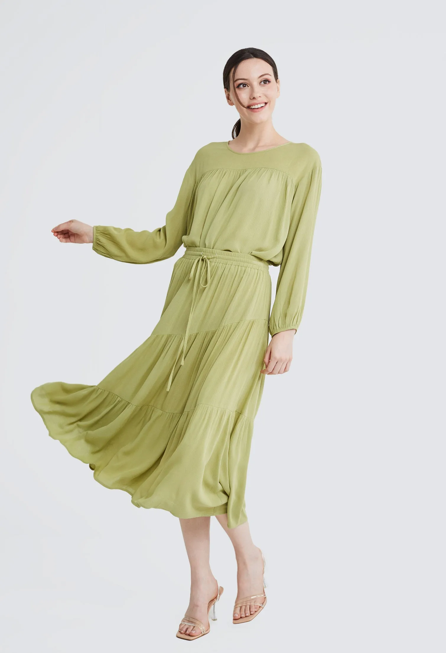 Gathered Layered Gypsy Skirt