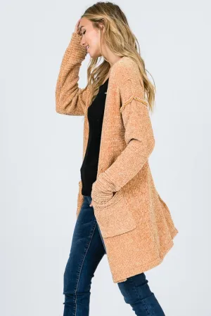 GEMMA SOFT CARDI MUSTARD