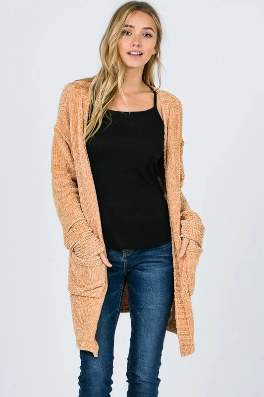 GEMMA SOFT CARDI MUSTARD