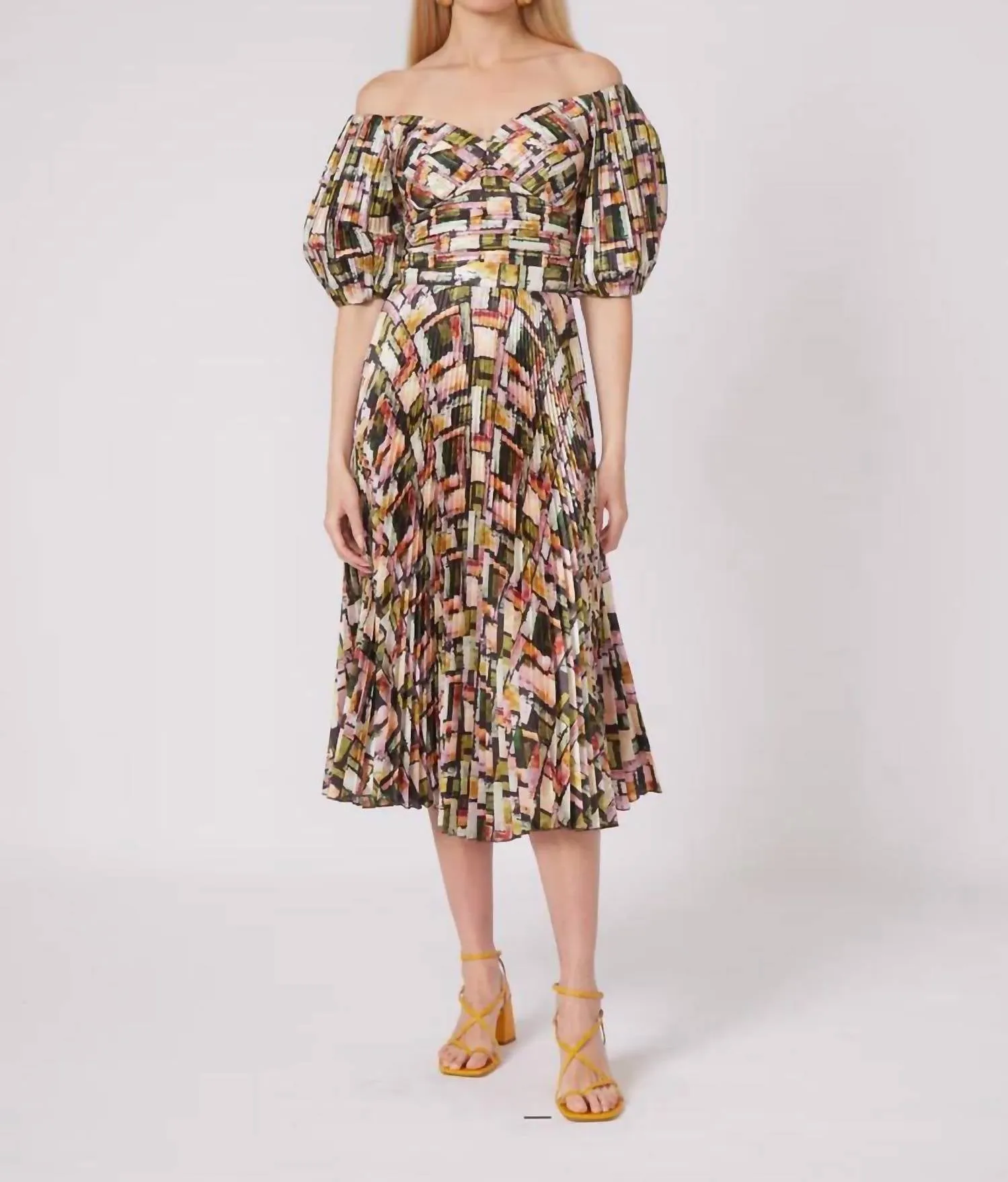 Gilner Farrar - Braylen Pleated Midi Skirt