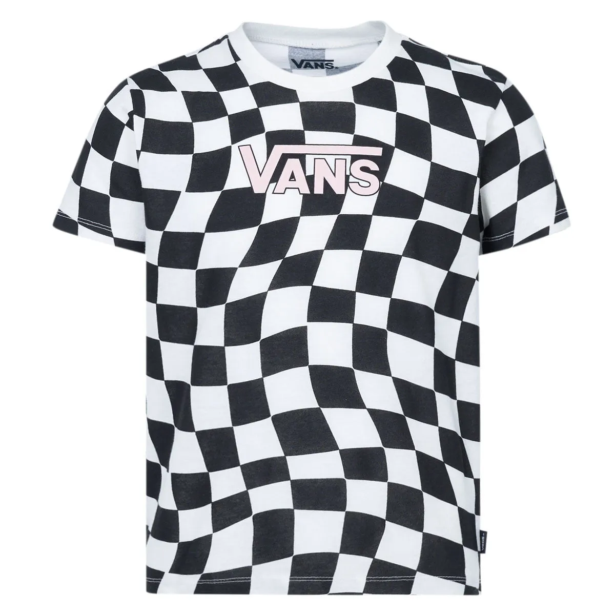 Girl's Youth Warped 66 Check Crew T-Shirt
