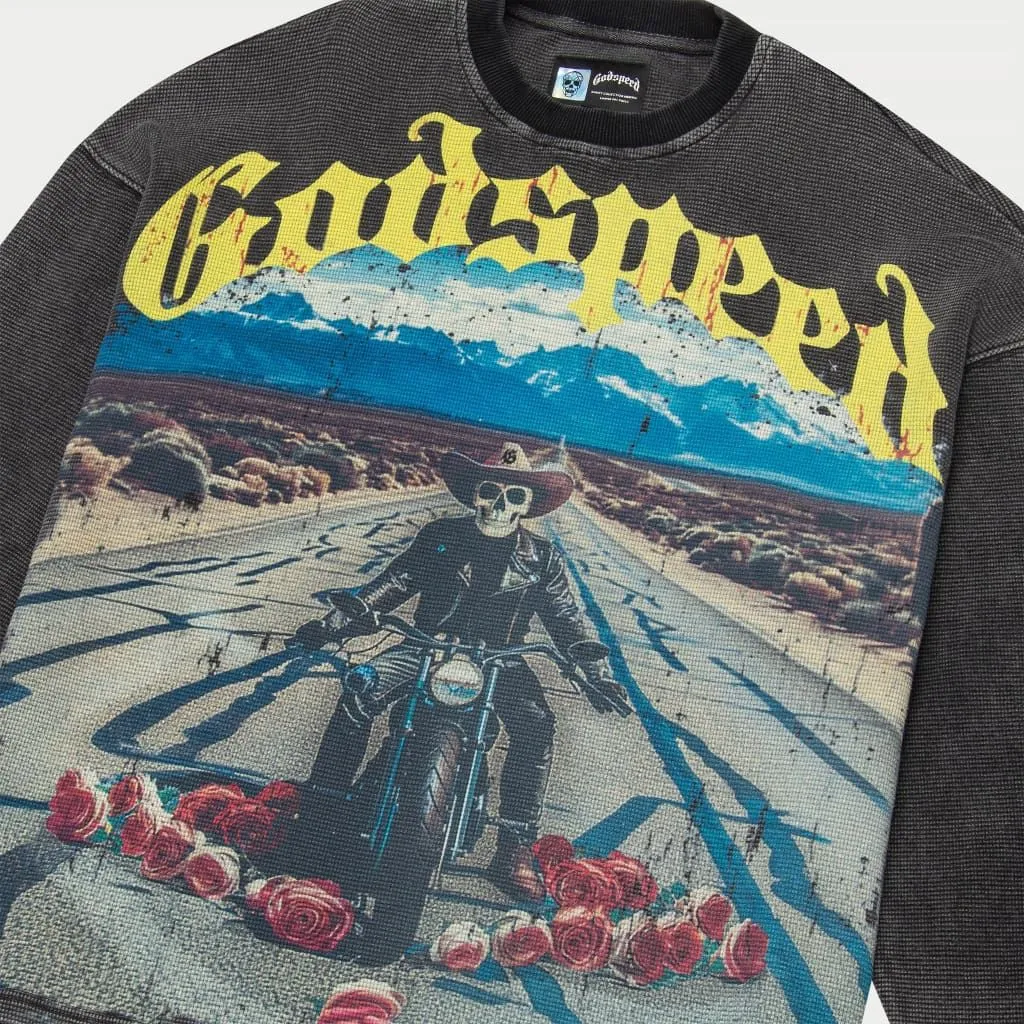 GODSPEED Long Lonely Road Thermal LS (Grey Wash)