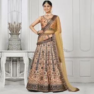 Gold Embroidered Lehenga Set