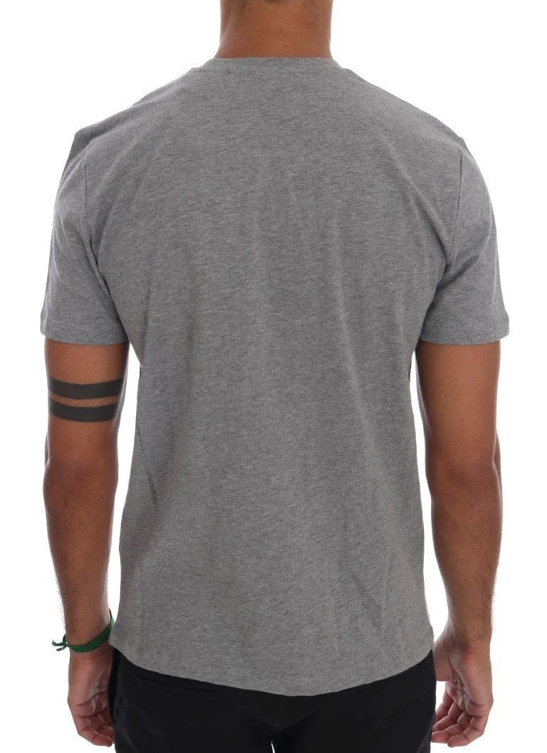 Gray Cotton Can Of Smiles T-Shirt