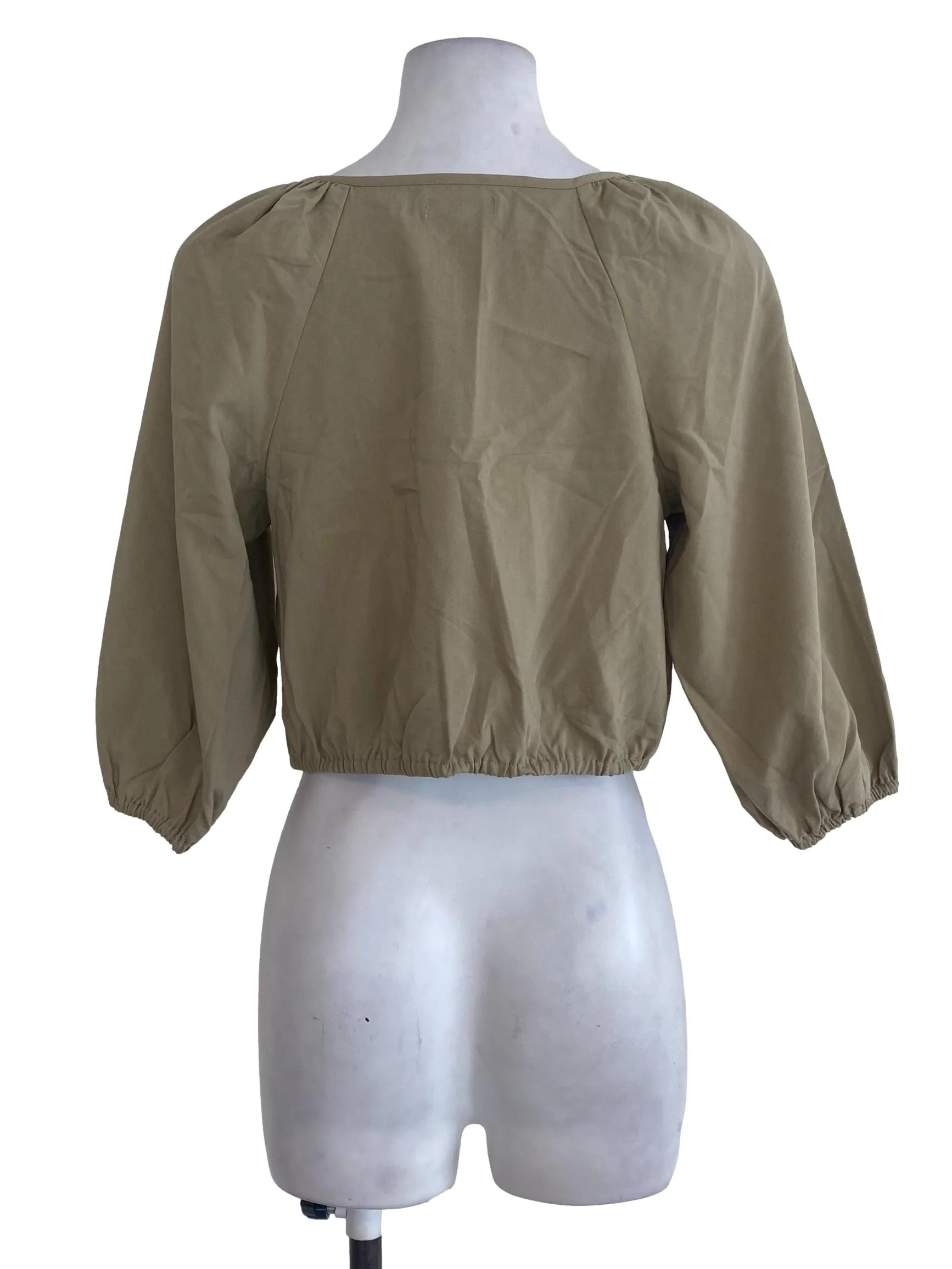 Green Button Down Blouse