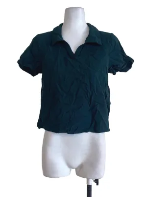 Green Collared Top