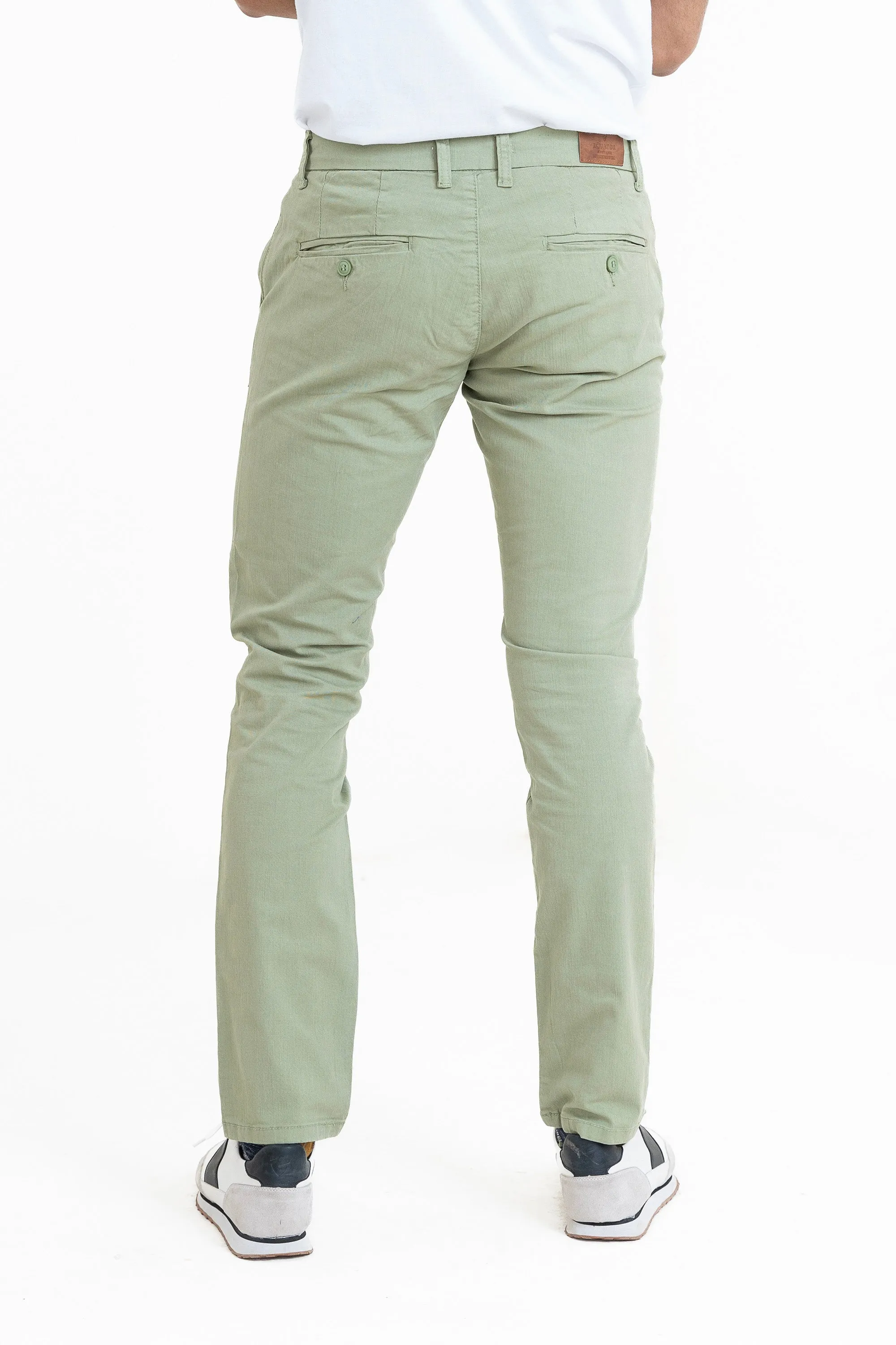 Green Slim Fit Pants
