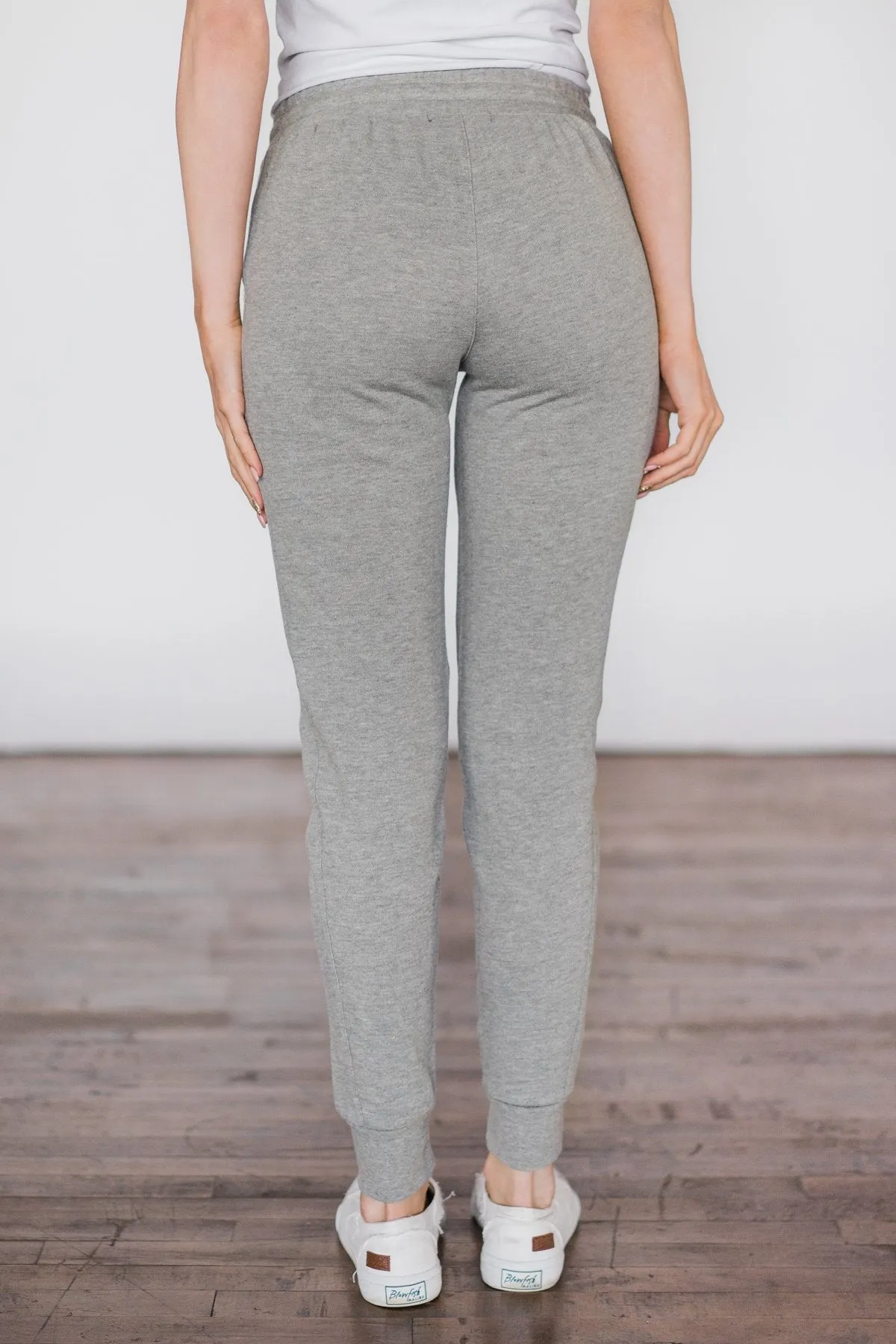 Grey Slim-Fit Joggers