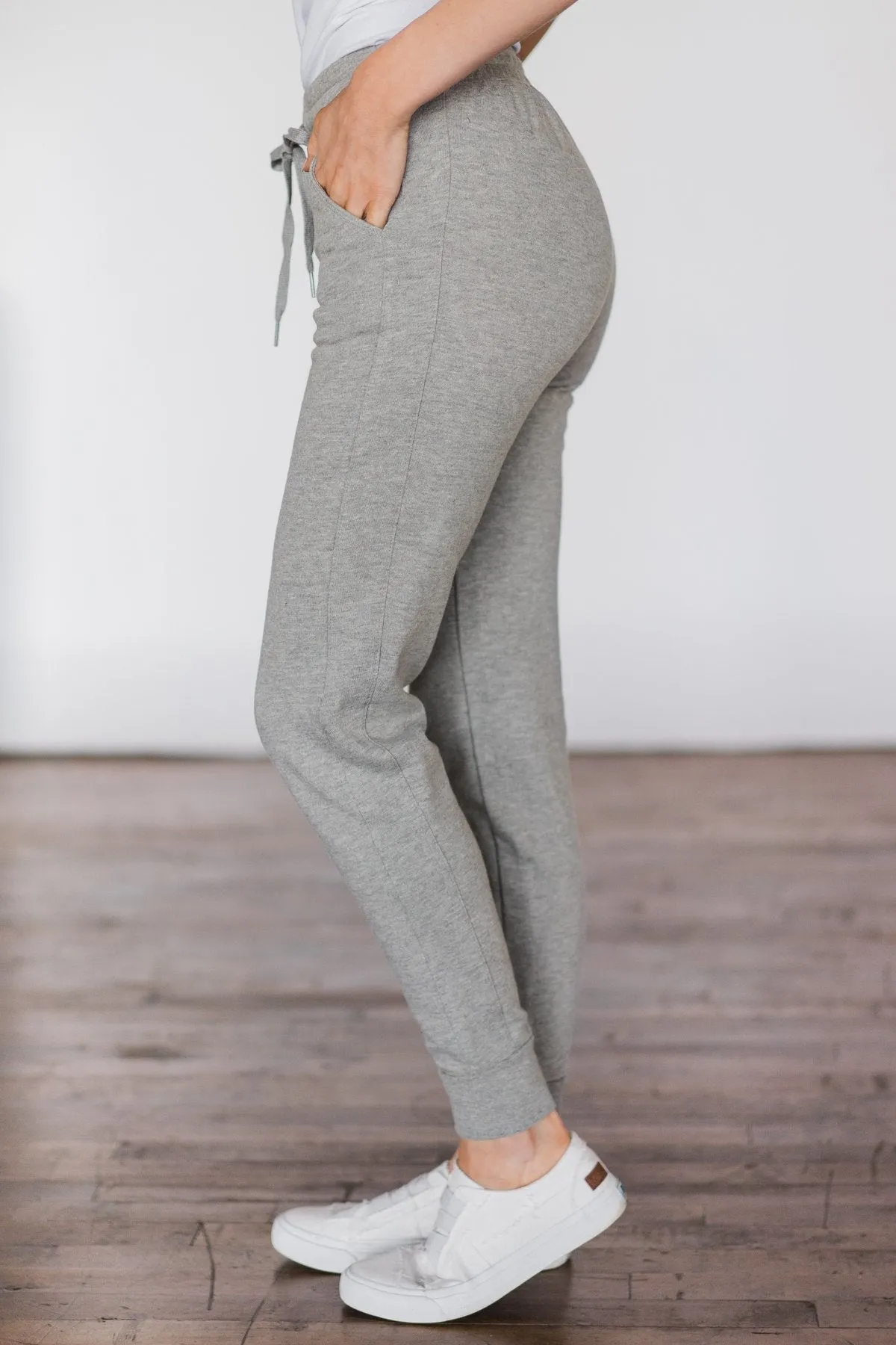 Grey Slim-Fit Joggers